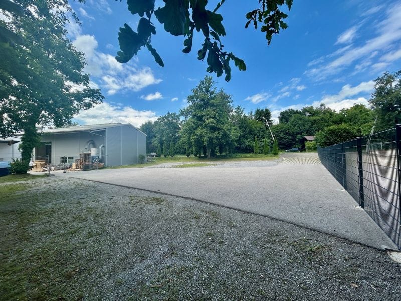 Blick auf das Grundstück