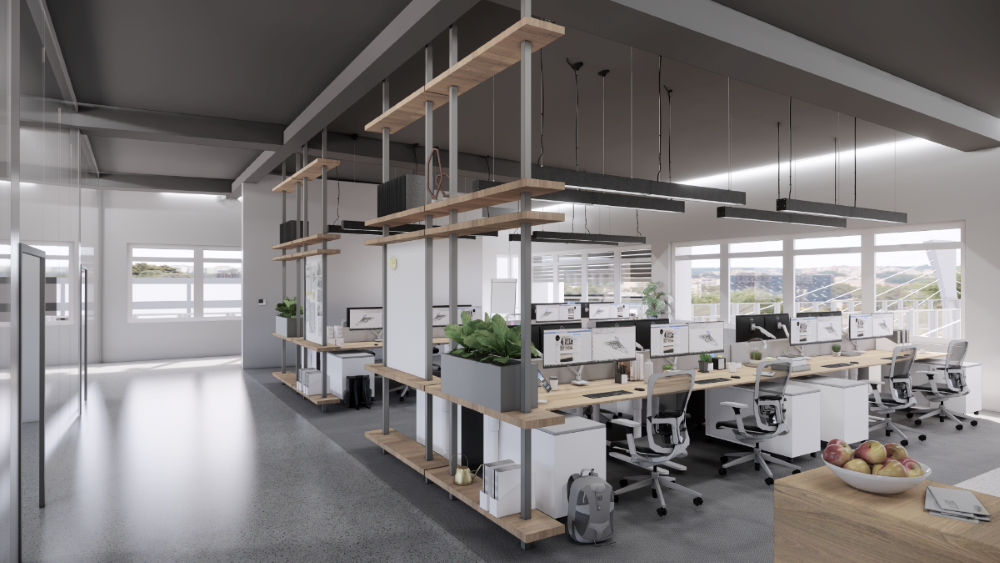 Modernes Business-Center mit Loft-Charakter