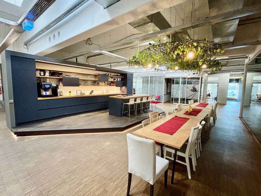 Küche mit Treffpunkt