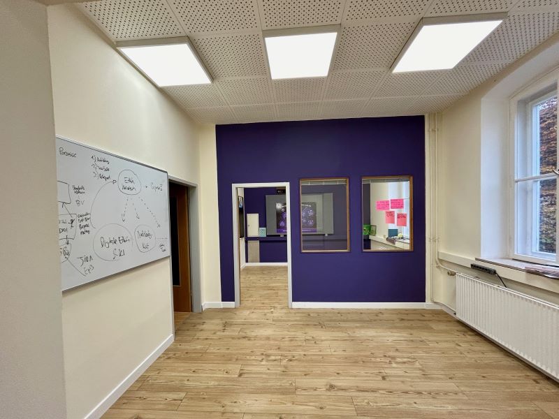 Blick in die Gewerbefläche