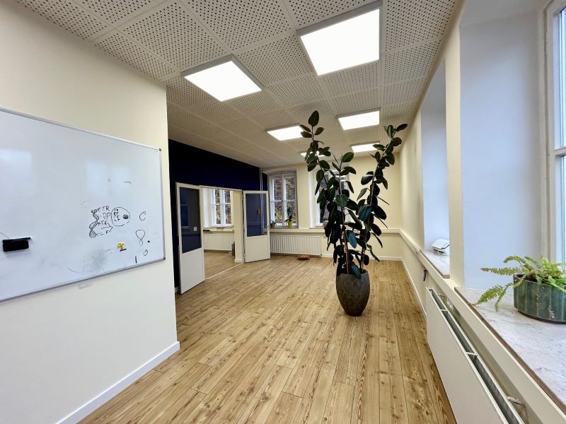 Blick in die Gewerbefläche