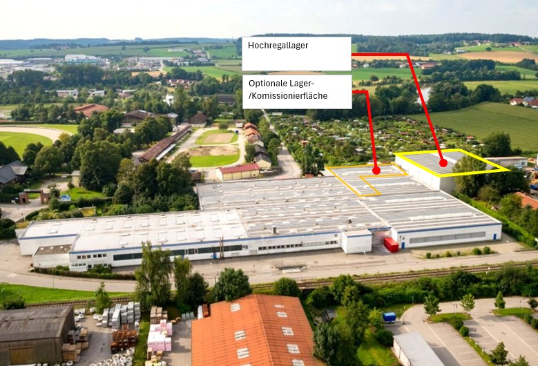 Hochregallager mit 3.500 EURO-Paletten-Stellplätzen